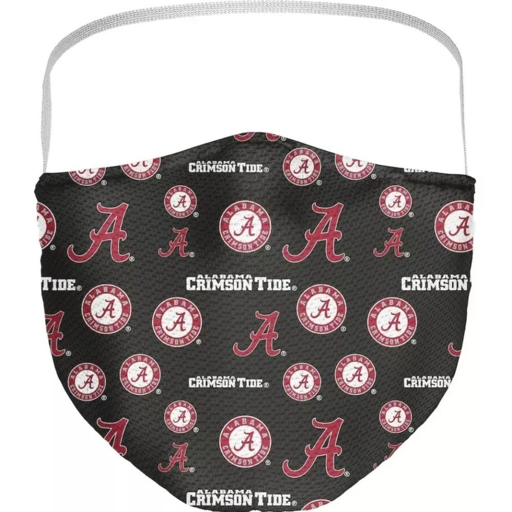 Alabama Crimson Tide Fanatics Branded Adult All Over Logo Face Covering 3-Pack